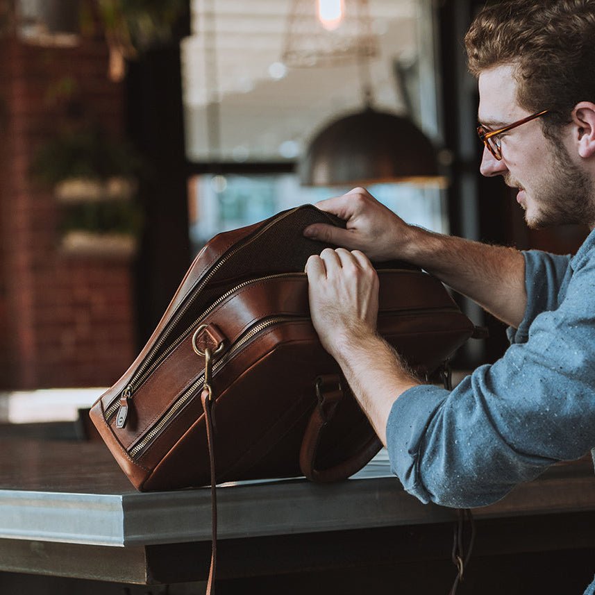 Jefferson Leather Briefcase | Elderwood