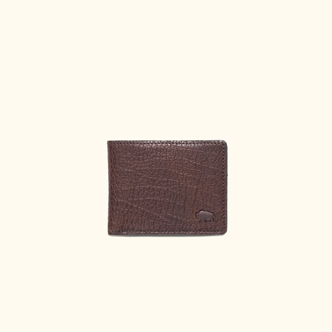 Limited Edition Roosevelt Leather Billfold Wallet | Buffalo Grain