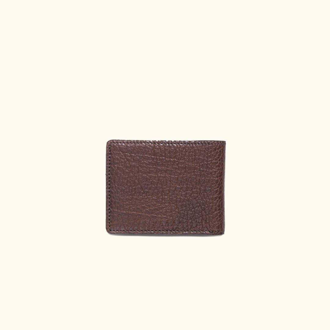 Limited Edition Roosevelt Leather Billfold Wallet | Buffalo Grain