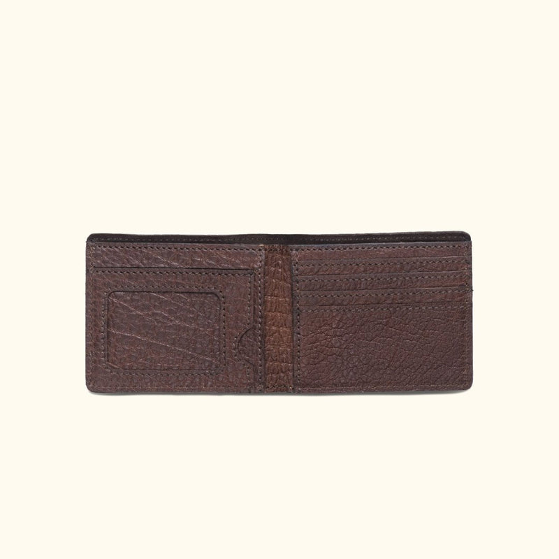 Limited Edition Roosevelt Leather Billfold Wallet | Buffalo Grain
