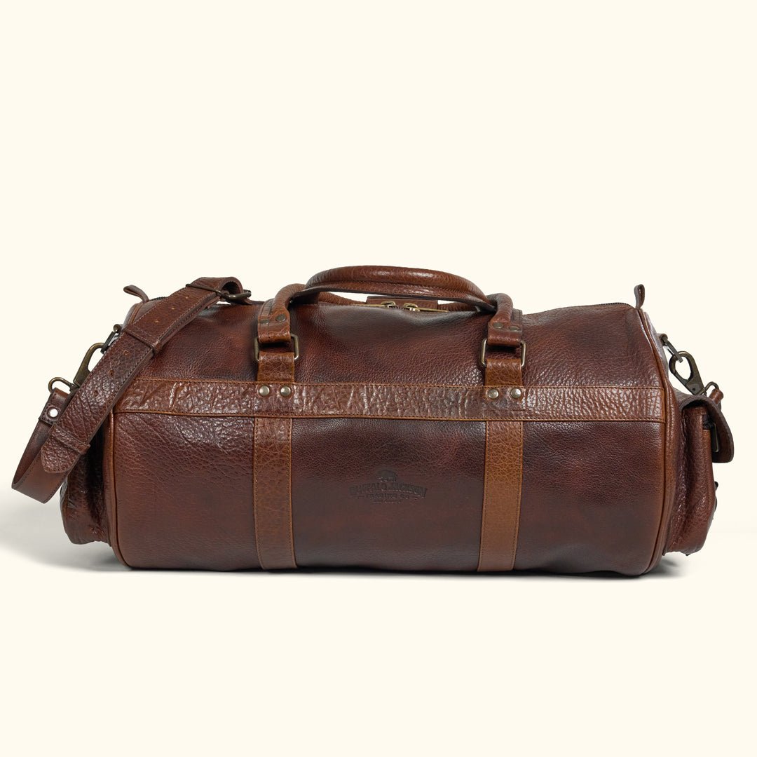 Limited Edition Roosevelt Buffalo Leather Duffle Bag | Buffalo Grain