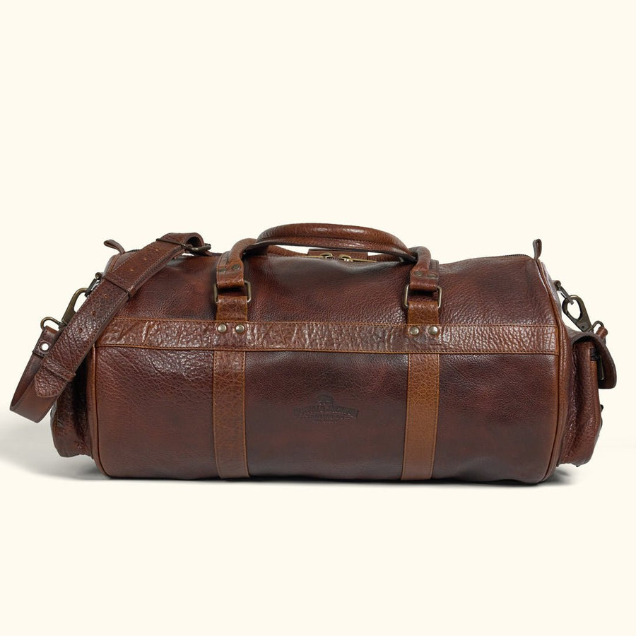 Limited Edition Roosevelt Buffalo Leather Duffle Bag | Buffalo Grain