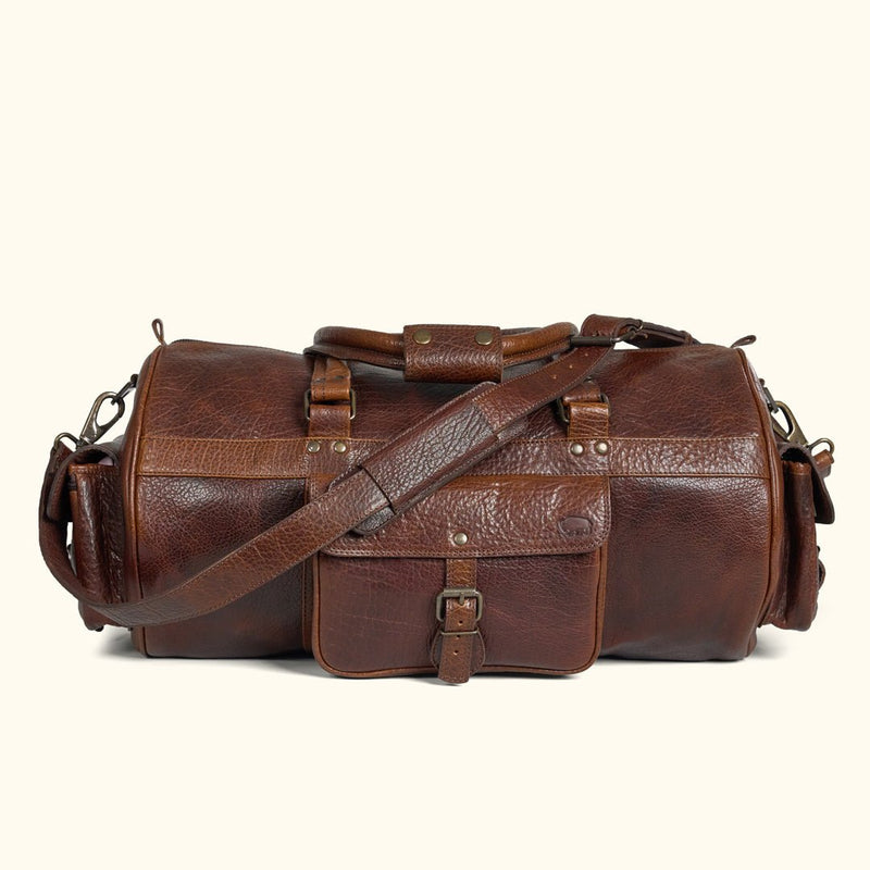 Limited Edition Roosevelt Buffalo Leather Duffle Bag | Buffalo Grain