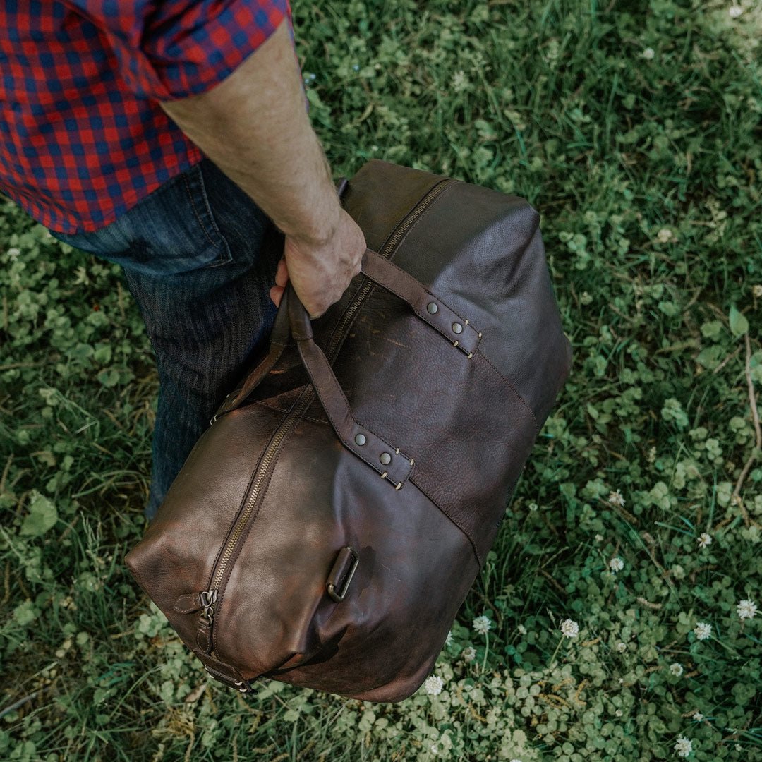 Walker Leather Weekend Bag | Vintage Oak  |  Duffle Bag