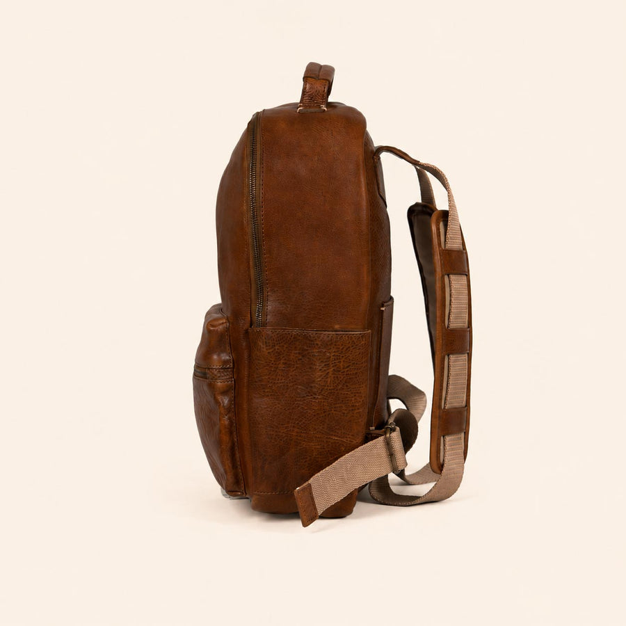 Walker Leather Backpack | Rustic Tan