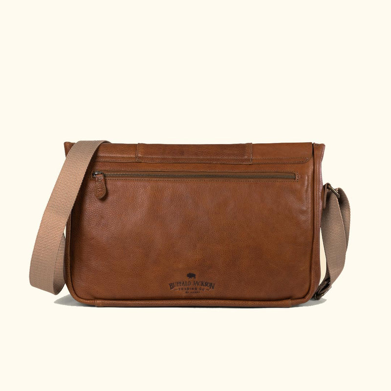 Walker Leather Messenger Bag | Rustic Tan