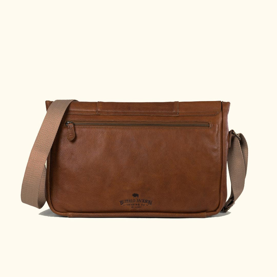 Walker Leather Messenger Bag | Rustic Tan