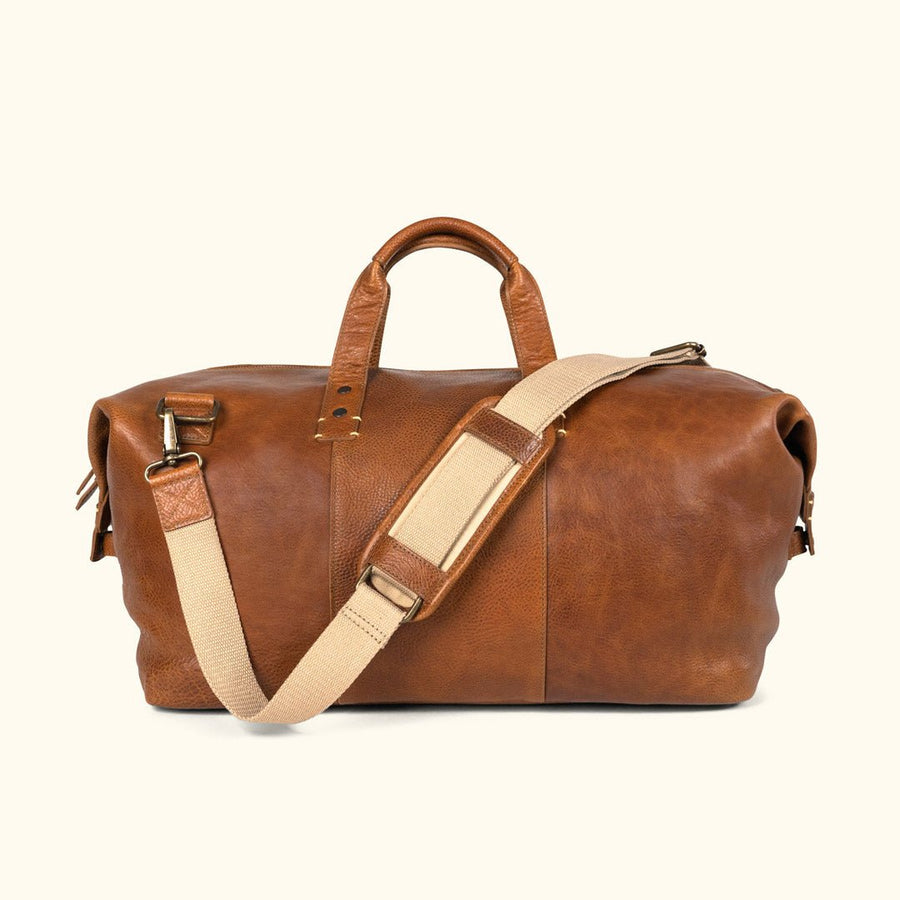 Walker Leather Weekend Bag | Rustic Tan  |  Duffle Bag