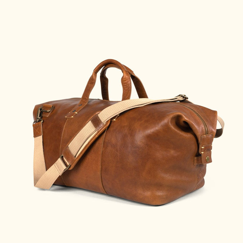Walker Leather Weekend Bag | Rustic Tan  |  Duffle Bag